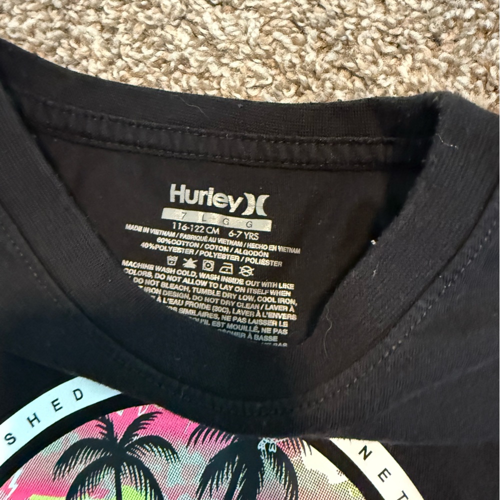 Hurley Black and Multicolor Kids Matching Set - Picture 4 of 6